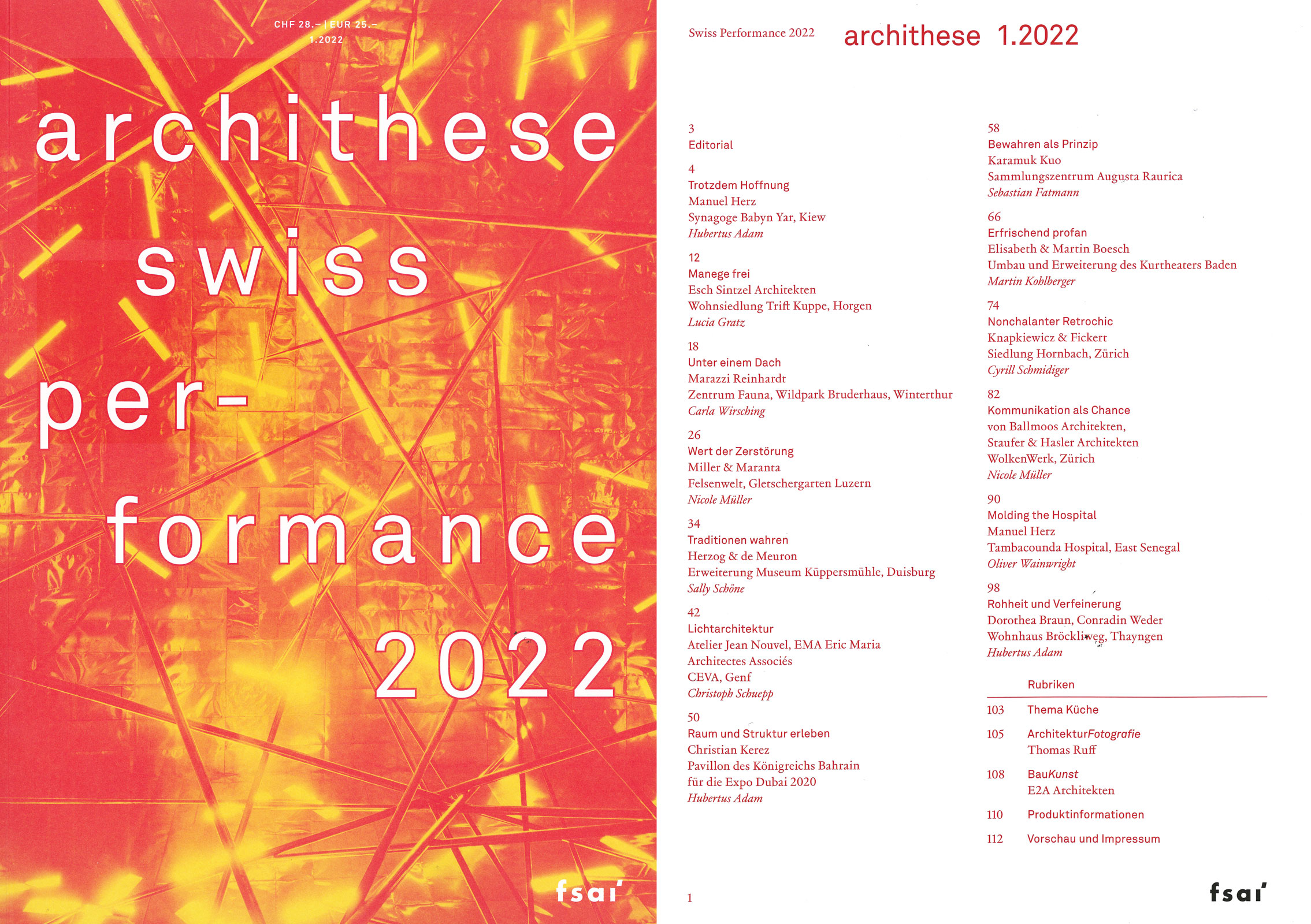 999architese swiss performance 2022